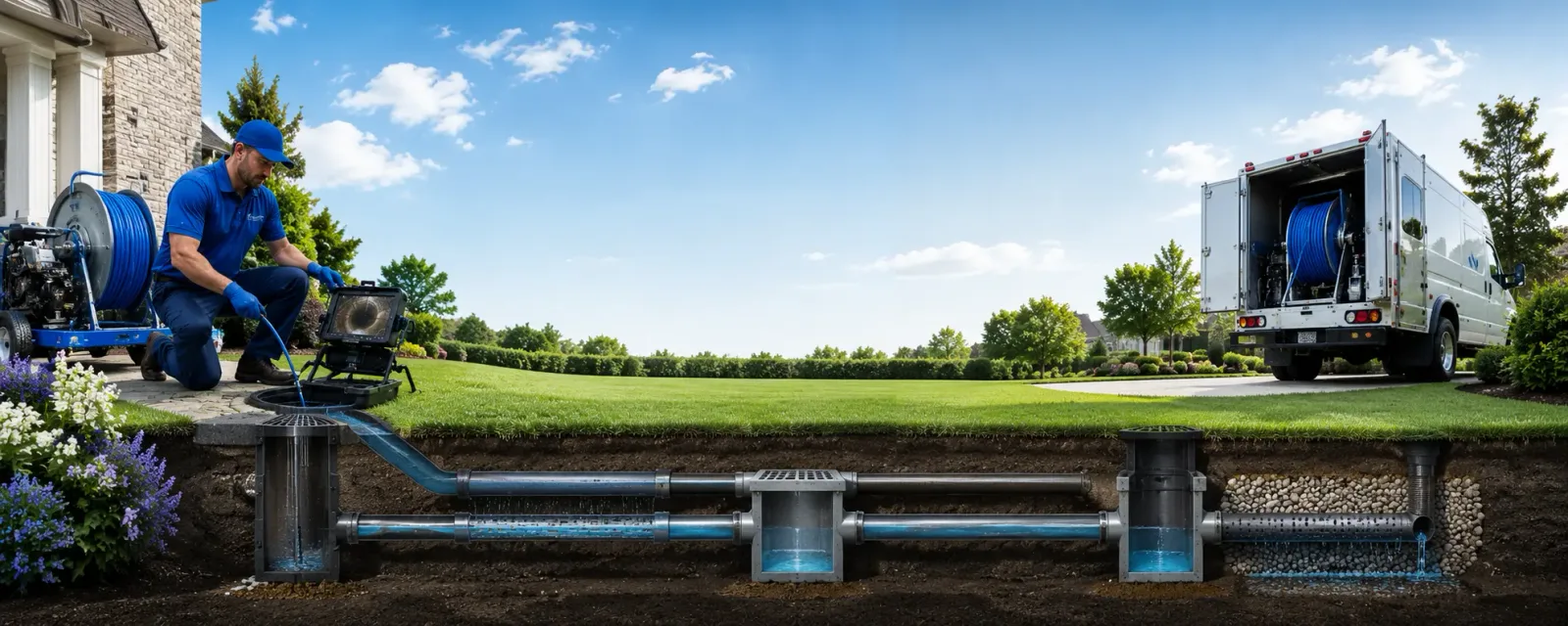 Outdoor drain cleaning information for Grantsburg, IN